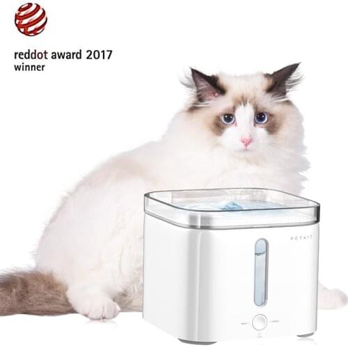 PETKIT Electric Pet Cat Dog Drinking Water Dispenser Water Fountain automatic feeder dogs square drinker comederos para mascotas