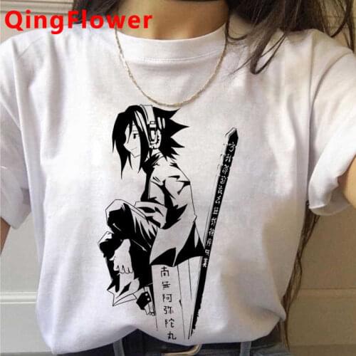 Shaman King Yoh Asakura Amidamaru tshirt female harajuku casual 2021 top tees tshirt tumblr aesthetic