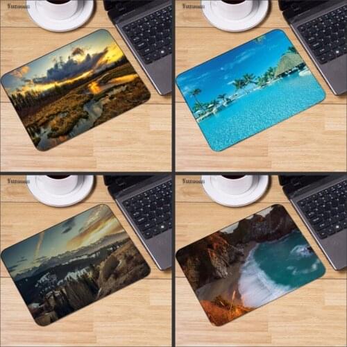 Mairuige Cloud Sky River Gaming MousePad Computer Laptop Anime Mouse Mat Size For 25x29cm Rubber Rectangle Mousemat