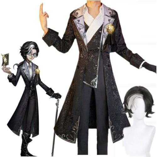 Game Identity V Cosplay Costumes Photographer Joseph Desaulniers Cosplay Costume D.M Skin Uniforms Clothes Suits Wears Black