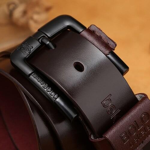 Cow mens genuine leather belts for men high quality belt male leather belt men brown casual business belts cowboy waistband 1062