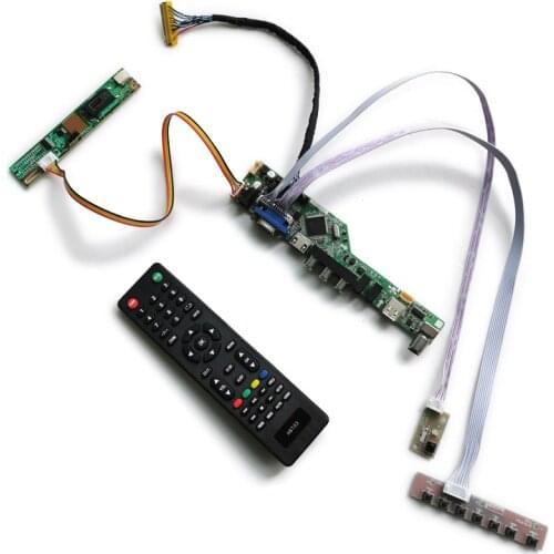 DIY kit For M141NWW1/M154NWW1/TX39D30VC1GAA panel 1280*800 VGA+AV+USB 1CCFL LVDS 30-Pin LCD display universal control board
