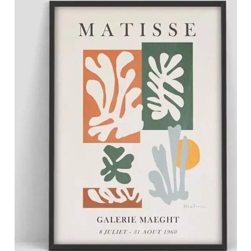 Wall Art Home Decor Henri Matisse Leaf Colorful Canvas Print Painting Modern Poster Living Room Modular Picture No Frame Artwork