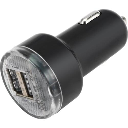 Portable Dual 2 Port Universal USB Car Charger Adapter For Iphone Newest Vehicle Cellphones USB Power Adapter