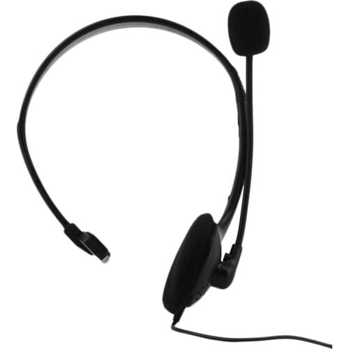 New mono-ear 3.5mm wired gaming headset with microphone for PS4 PC LAPTOP headphone PlayStation AM1 phones Noise reduct earphone