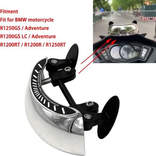 R1250GS Motorcycle Degree Safety Rearview Mirror Give Full Rear View For BMW R1200GS LC Adventure R1250GS R1250RT R1200R R1200RT