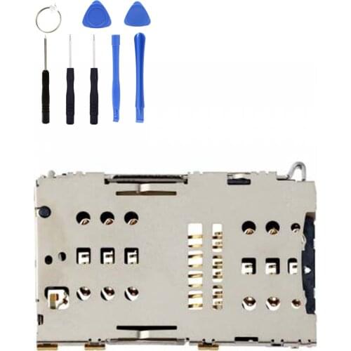 SIM Card Connector sim Socket Holder SIM Card Slot Socket Repair Kit Gift FOR Samsung A730 A8 PLUS 2018