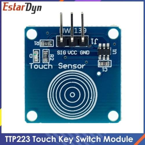 A34 10pcs Digital Sensor TTP223B Module Capacitive Touch Switch blue
