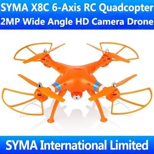 SYMA Newest X8C With 2MP Wide Angle HD Camera 2.4Ghz 4CH RC Quadcopter Quadrocopter Quadricopter 6-Axis GYRO Helicopter Ar.Drone