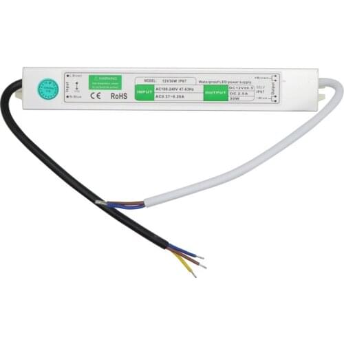 SZYOUMY DC 12V 30W IP67 Waterproof Electronic LED Driver,Outdoor Lighting Equipment Dedicated Power Supply Transformers