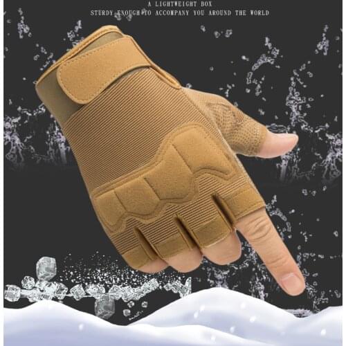 Tactical Half-finger Gloves Thicken Breathable Men Women Outdoor Fishing Gloves Military Combat Gloves Shooting Hunting Gloves
