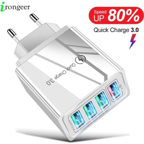 USB Charger Quick Charge 3.0 For Phone Adapter for iPhone XR 11 Huawei Tablet Portable Wall Mobile phone Charger Fast Charging