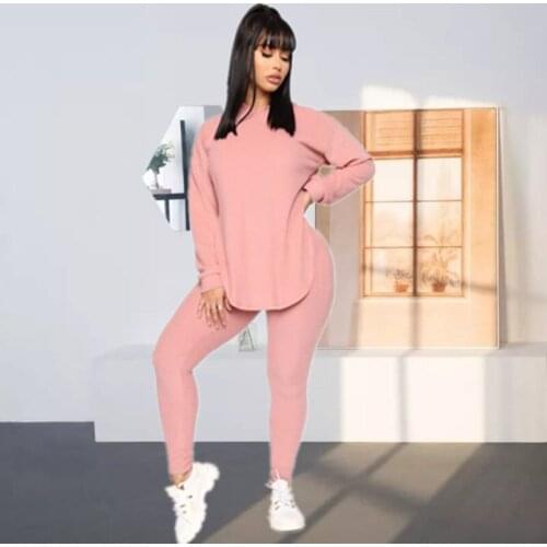 Womens Tracksuit Hoodies Set Sweatshirt 2 Piece Pants Set Long Sleeve Hoodie Jogger Set Sweatpant Woman Outfits 2 Two Piece Suit