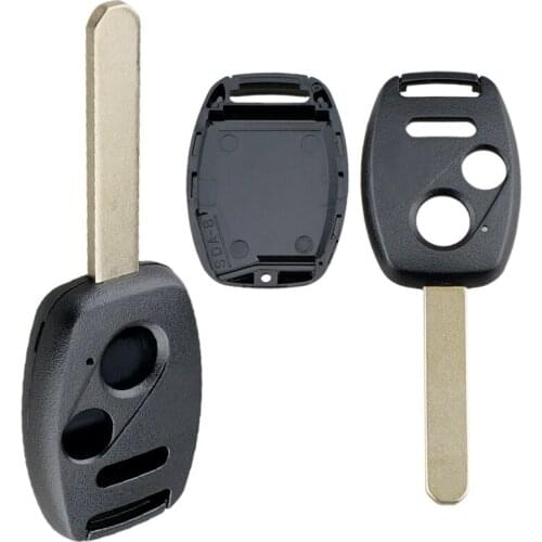 1pcs 3 Buttons ABS Smart Durable Black Car Remote Key Shell Replacement fit for Honda Accord Civic CRV Pilot