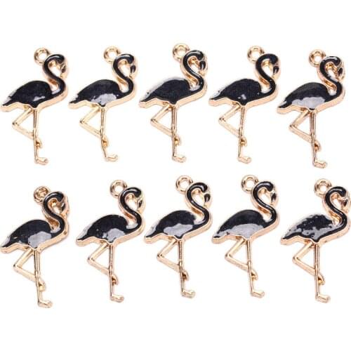 Miraculous New 10pcs Fruit Dinosaur Flamingo Bag Shape Alloy Charms Pendant Beads Fit Bracelet For Women Girl Jewelry Making