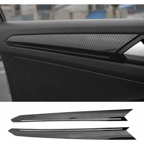 For Volkswagen VW T-ROC TROC 2017 2018 2019 2020 Car Inside Head Front Door Panel Strip Inner Edge Stick Trim Frame Molding