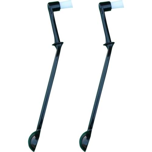 2-PACK ANGLED NYLON COFFEE ESPRESSO MACHINE CLEANING BRUSH Coffee Group Head Brush with Spoon