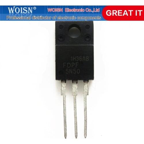 5pcs/lot FDPF5N50UT FDPF5N50 5N50UT 5N50 TO-220F 500V 5A new original In Stock