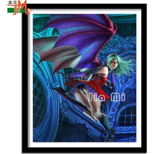 5D DIY Diamond Painting 100% Full Square/Round Drill "Wing Girl Elf" Diamond Embroidery Cross Stitch Sexy Woman Fairy 3D Decor