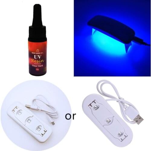 83XC DIY UV Lamp Crystal Epoxy Pigment Set Handmade Resin Crafts Jewelry Making Tools