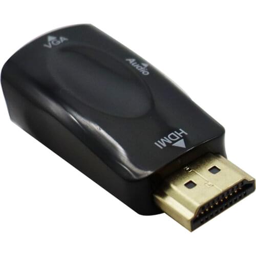HDMI-compatible to VGA Adapter HD 1080P Audio Cable Converter For PC Laptop TV Box Computer Display Projector with Cable