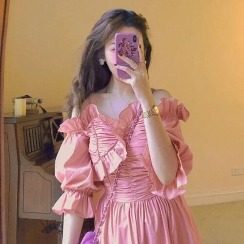 AreMoMuWha Pink Summer Dresses