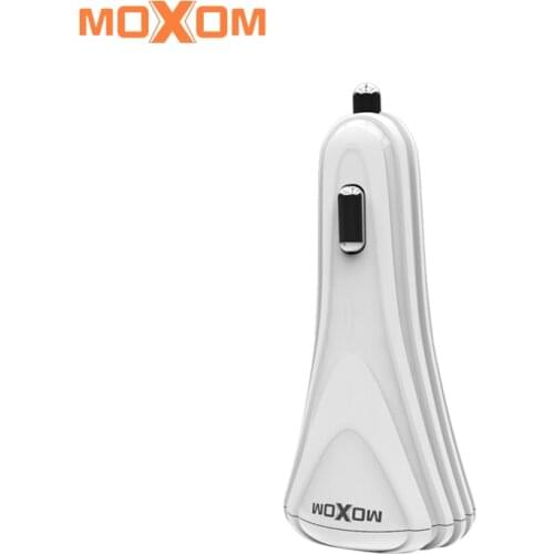 MOXOM Car Charger USB Car Charger 2.4A Wall Charger Adapter 2 Port Car USB Charger For Mobile Phone Apple, Xiaomi, Samsung,Etc