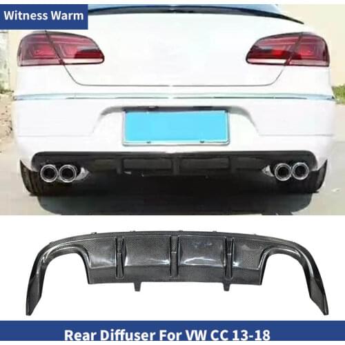 Car rear bumper diffuser lip spoiler for Volkswagen CC RLINE style standard bumper 13-18