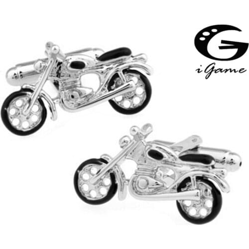 Free Shipping 8 Designs Fashion Motorcycle Cufflinks Novelty Sport Bike Design Quality Brass Material Men Cuff Links