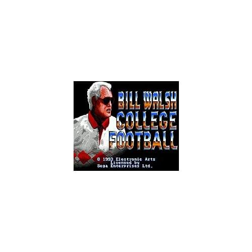Bill Walsh Gollege Football 16 bit MD Game Card For Sega Mega Drive For Genesis