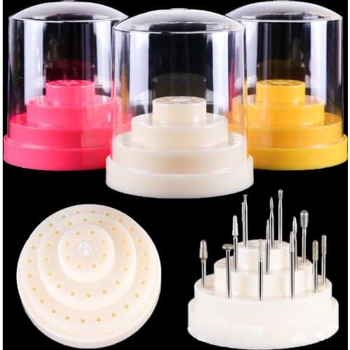 48 Holes Dental Bur Box Drill Placement Box Dentist Tools Drill Case Disinfection Holder Dentistry Storage Dentist Material