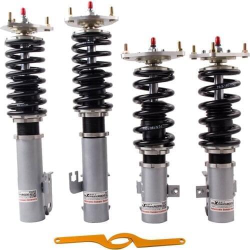 24 steps Adjustable Damper Coilover Strut Suspension For SUBARU WRX GC8 93-01 Shock Absorbers Struts