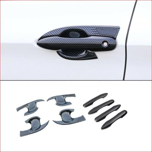 For Toyota Avalon 2019-2021 ABS carbon fibere exterior outside door handle cover trim car styling accessories