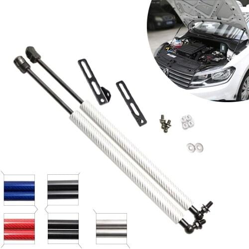 For Volkswagen Jetta 2013-2019 Front Hood Bonnet Carbon Fiber Gas Struts Lift Support Shock Damper