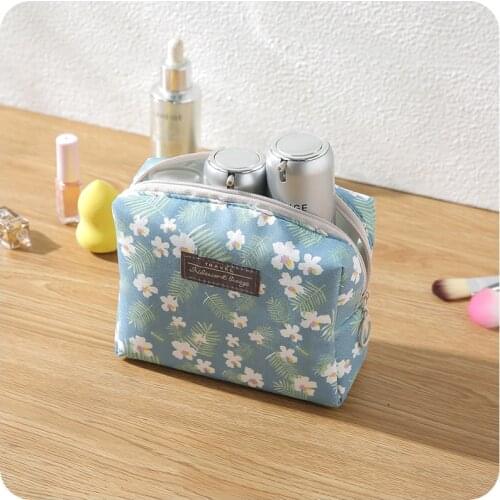 Home cute portable cosmetic bag mini female cosmetic bag portable small cosmetic skin care product storage bag