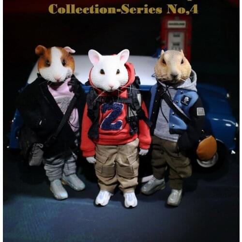 Mr.Z 7" Natto White Rat Guinea Pig Groundhog Model Pocket Zootopia Series Natto Potato King Animale Action Figure Full Set Toys