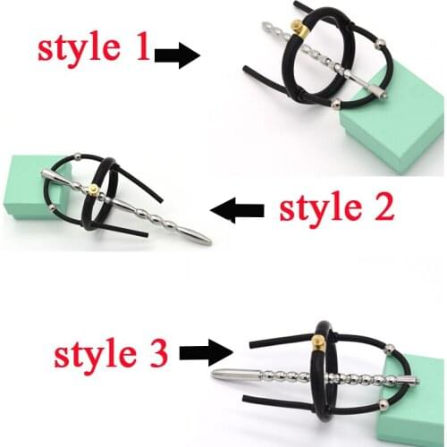 Electric Shock Accessory Medical Themed Sex Toys Urethral Sounds Catheter With Penis Ring Electro Penis Plug Dilator Sex Product