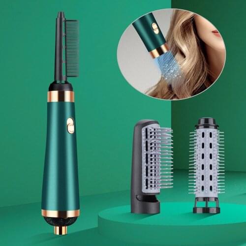 3in1 Hair Dryer Brush Volumizer Hot Air Brush Blow Dryer Brush Curler Straightener Professional Negative Ionic Hair Styler Tools