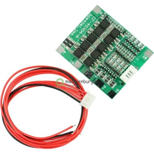 4S 30A 14.8 V lithium-ion battery 18650 BMS packs PCB shield protection balance module integrated circuits electronic module