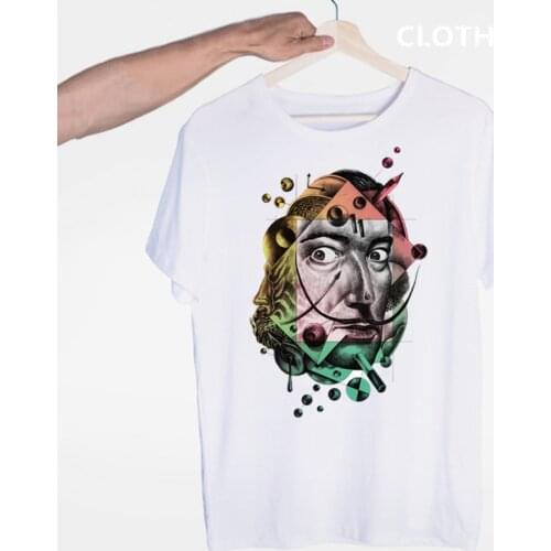 Salvadore Dali Tribute T-shirt O-Neck Short Sleeves Summer Casual Fashion Unisex Men And Women Tshirt