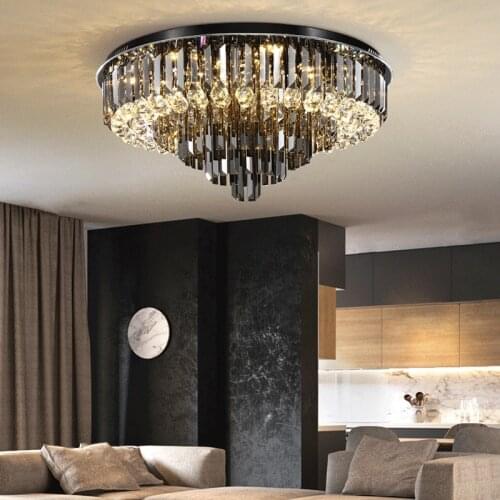 Crystal Chandelier Modern Exalted Luxury Lighting Round Hanging Lamp For Living Room Bedroom Indoor Home Light Fixtures
