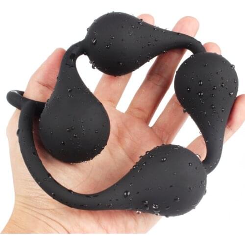 Water Drop Silicone Big Anal Balls Butt Plug Dilatador Anal Beads Anus Expander Sex Toys for Adults Women Men Gay Intimate Goods