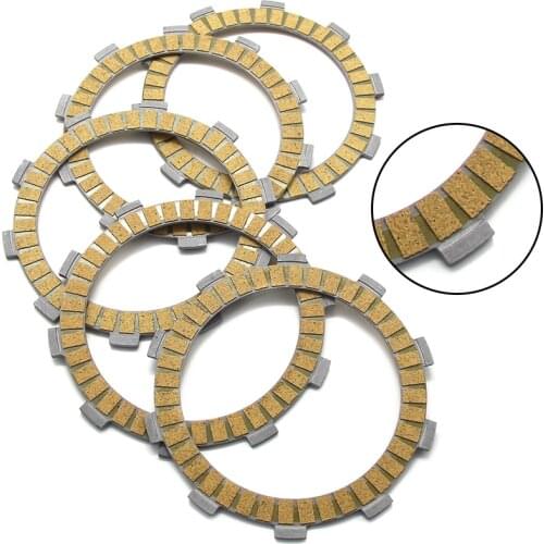 Motorcycle Clutch Friction Disc Plate Kit For Yamaha SR185H SR185J TW200E TW200 TRAILWAY XT200J XT200K YZ100 IT125 TW125 TY125