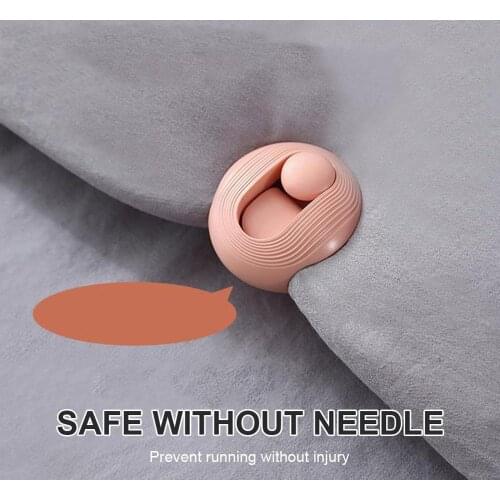 Quilt Blanket Curtain Fabric Heart ABS Fixed Clip Bed Duvet Quilt Cap Holder Fastener Magnetic Detacher Clip Set