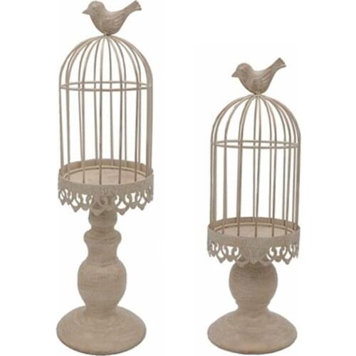 Creative Metal Bird Candle Holder White Wedding Centerpieces Candlestick Cages Moroccan Candle Stand Candelabros Gift Ideas