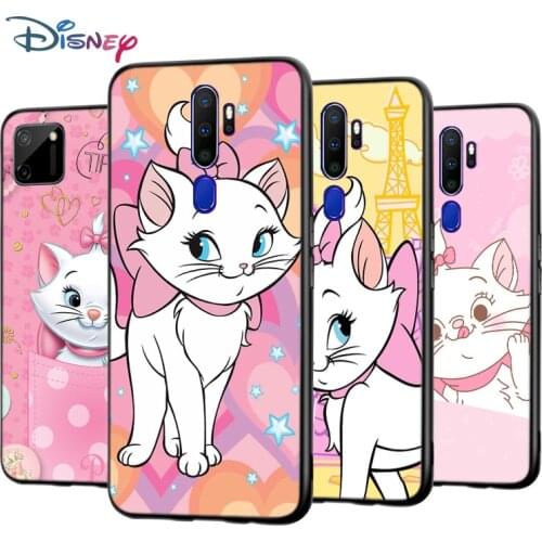 Cartoon Pink Marie Cat For OPPO A5 A9 A7 A11X A1K A12 A12E A31 A32 A53 A53S A72 A73 A93 AX7 Pro 2020 Silicone Phone Case