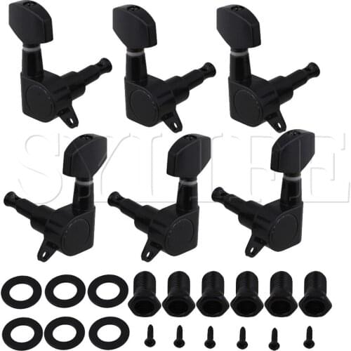 SET OF 3X3 Guitar Tuning Machine Heads Tuners BLACK