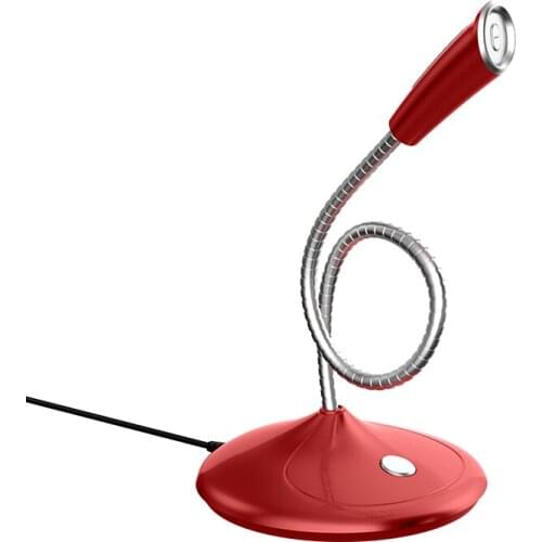 New Gooseneck Design Usb Microphone Noise Cancelling Led Light Gaming Microphone