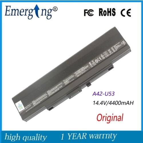 New Original 63WH Laptop Battery for ASUS A42-U53 A41-U53 U53J U52 U33 U43 U35 U53f U53jc-a1 U52f U45jc U45jt U43f U43jc U35f
