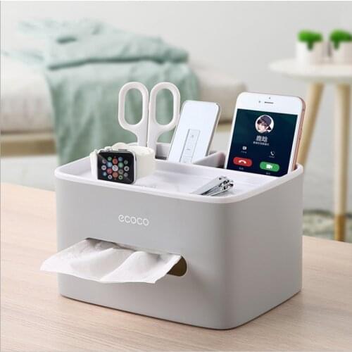 Storage Tissue Box Living Room Remote Phone Snacks Storage Box Multifunctional Practical Simple Pumping Case